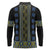 Ukraine Long Sleeve Polo Shirt Traditional Braided Rope Belt Folk Pattern National Color