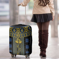 Ukraine Luggage Cover Traditional Braided Rope Belt Folk Pattern National Color