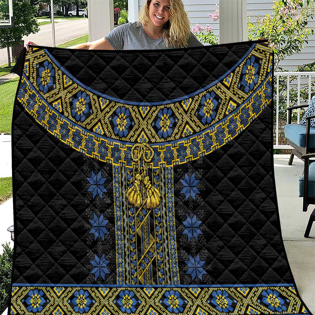 Ukraine Quilt Traditional Braided Rope Belt Folk Pattern National Color