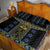 Ukraine Quilt Bed Set Traditional Braided Rope Belt Folk Pattern National Color