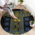 Ukraine Round Carpet Traditional Braided Rope Belt Folk Pattern National Color