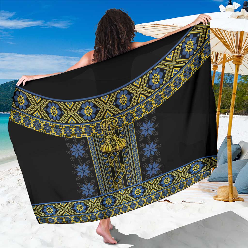 Ukraine Sarong Traditional Braided Rope Belt Folk Pattern National Color