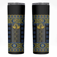 Ukraine Skinny Tumbler Traditional Braided Rope Belt Folk Pattern National Color