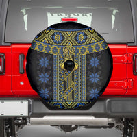Ukraine Spare Tire Cover Traditional Braided Rope Belt Folk Pattern National Color