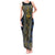 Ukraine Tank Maxi Dress Traditional Braided Rope Belt Folk Pattern National Color