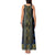 Ukraine Tank Maxi Dress Traditional Braided Rope Belt Folk Pattern National Color