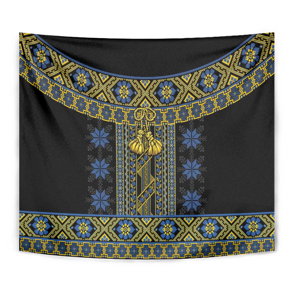 Ukraine Tapestry Traditional Braided Rope Belt Folk Pattern National Color