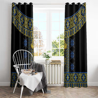 Ukraine Window Curtain Traditional Braided Rope Belt Folk Pattern National Color