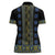 Ukraine Women Polo Shirt Traditional Braided Rope Belt Folk Pattern National Color