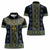 Ukraine Women Polo Shirt Traditional Braided Rope Belt Folk Pattern National Color