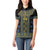 Ukraine Women Polo Shirt Traditional Braided Rope Belt Folk Pattern National Color