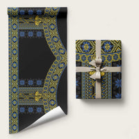 Ukraine Wrapping Paper Traditional Braided Rope Belt Folk Pattern National Color - Wonder Print Shop