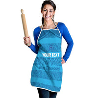 Custom India Football 2026 Apron Come On Blue Tigresses - Blue Version
