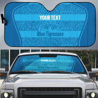 Custom India Football 2026 Auto Sun Shade Come On Blue Tigresses - Blue Version