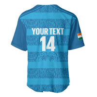 Custom India Football 2026 Baseball Jersey Come On Blue Tigresses - Blue Version