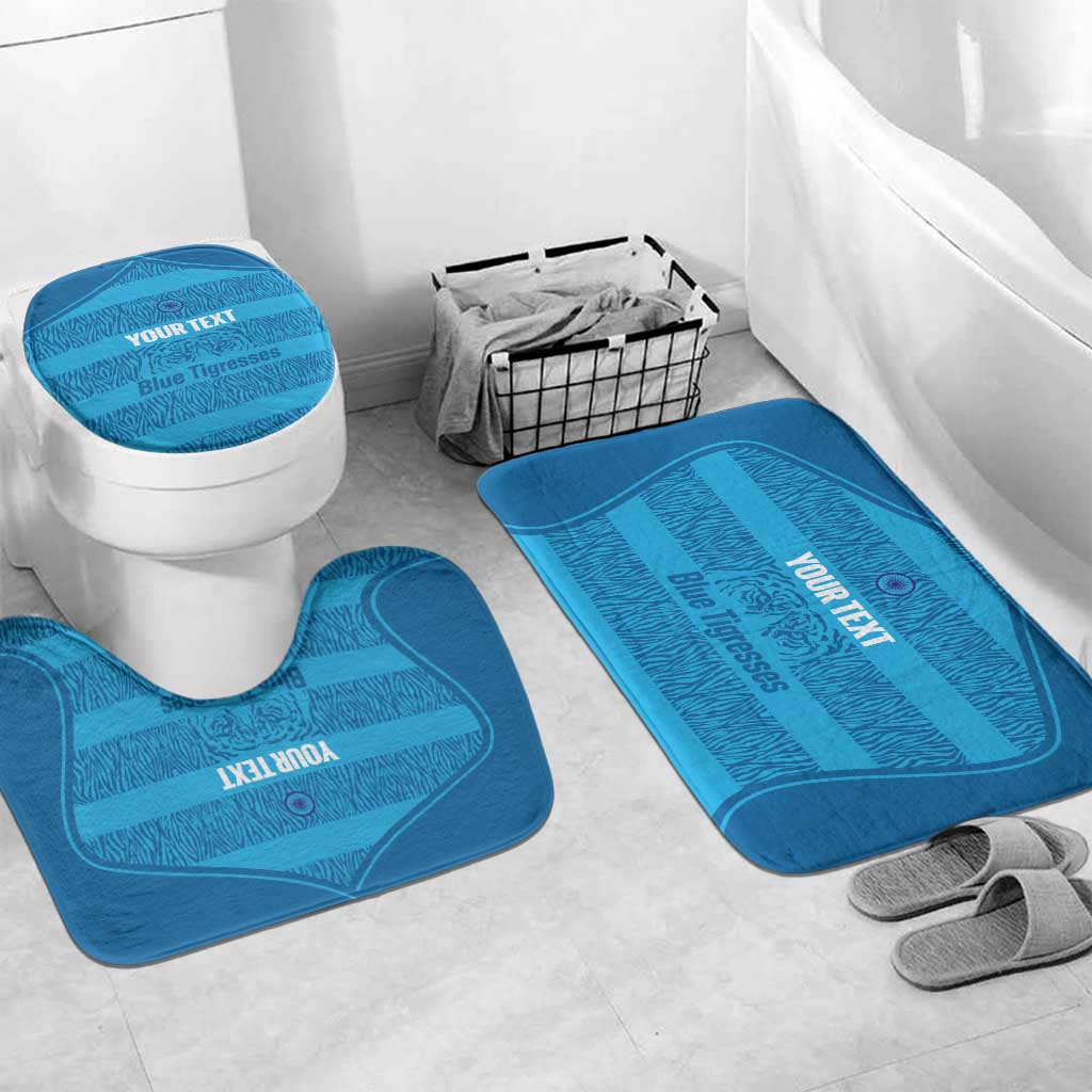 Custom India Football 2026 Bathroom Set Come On Blue Tigresses - Blue Version