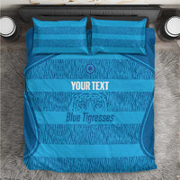 Custom India Football 2026 Bedding Set Come On Blue Tigresses - Blue Version