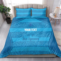 Custom India Football 2026 Bedding Set Come On Blue Tigresses - Blue Version