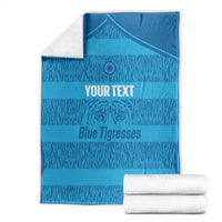 Custom India Football 2026 Blanket Come On Blue Tigresses - Blue Version
