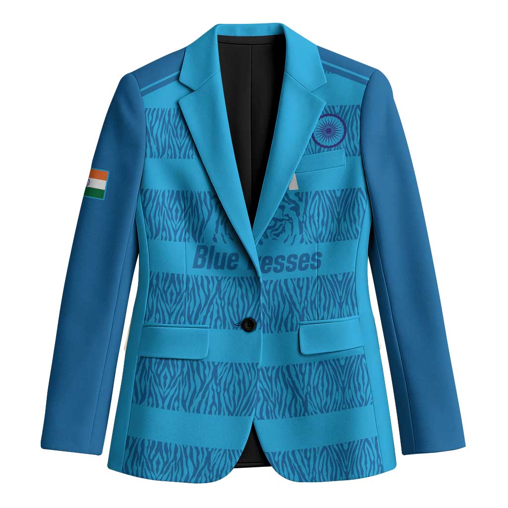 Custom India Football 2026 Blazer Come On Blue Tigresses - Blue Version