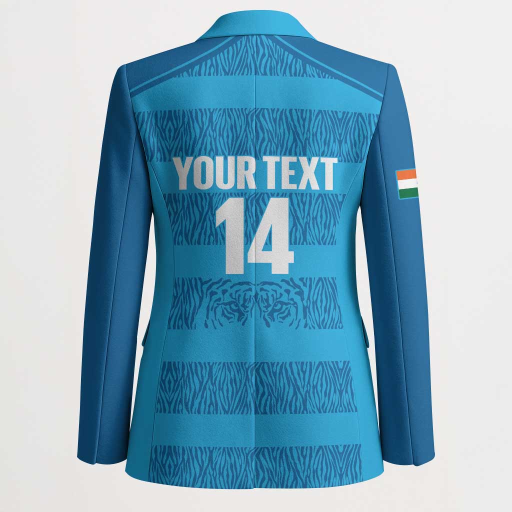 Custom India Football 2026 Blazer Come On Blue Tigresses - Blue Version