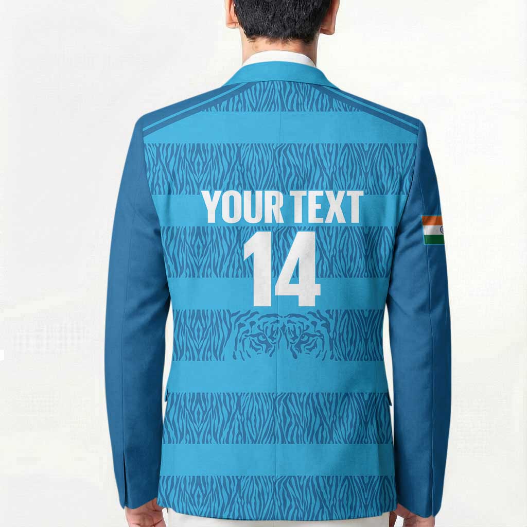 Custom India Football 2026 Blazer Come On Blue Tigresses - Blue Version