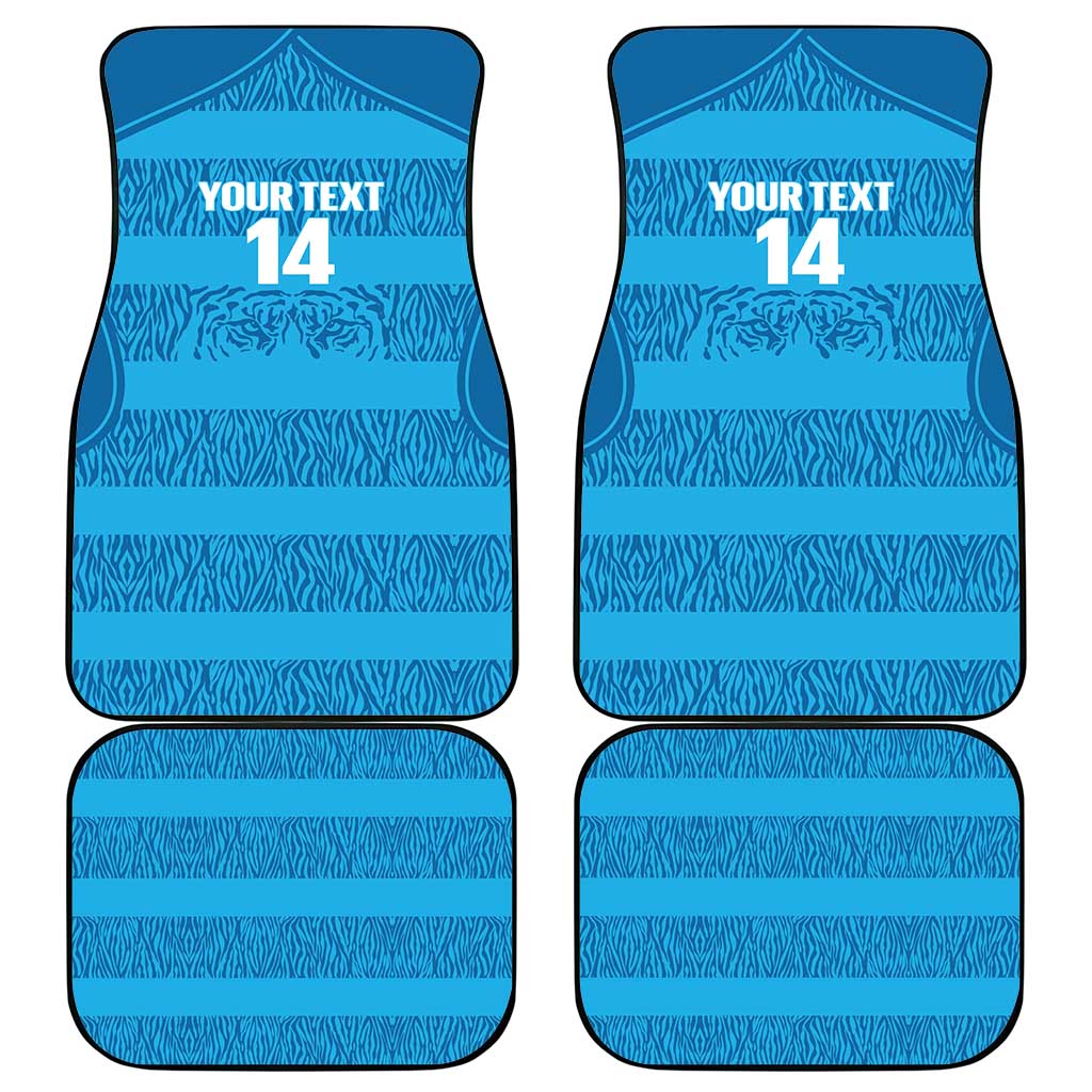 Custom India Football 2026 Car Mats Come On Blue Tigresses - Blue Version