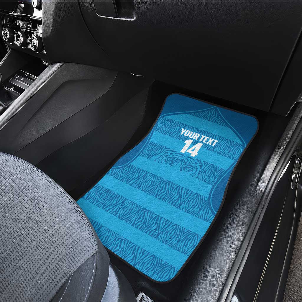 Custom India Football 2026 Car Mats Come On Blue Tigresses - Blue Version