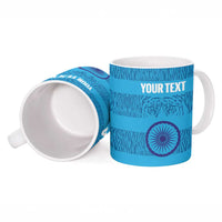 Custom India Football 2026 Ceramic Mug Come On Blue Tigresses - Blue Version
