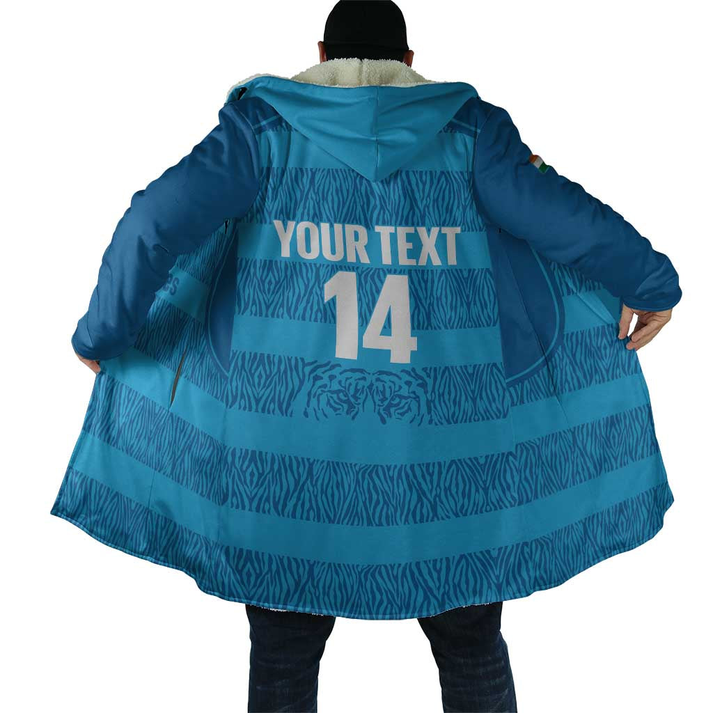 Custom India Football 2026 Cloak Come On Blue Tigresses - Blue Version