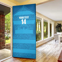 Custom India Football 2026 Door Cover Come On Blue Tigresses - Blue Version