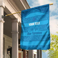 Custom India Football 2026 Garden Flag Come On Blue Tigresses - Blue Version