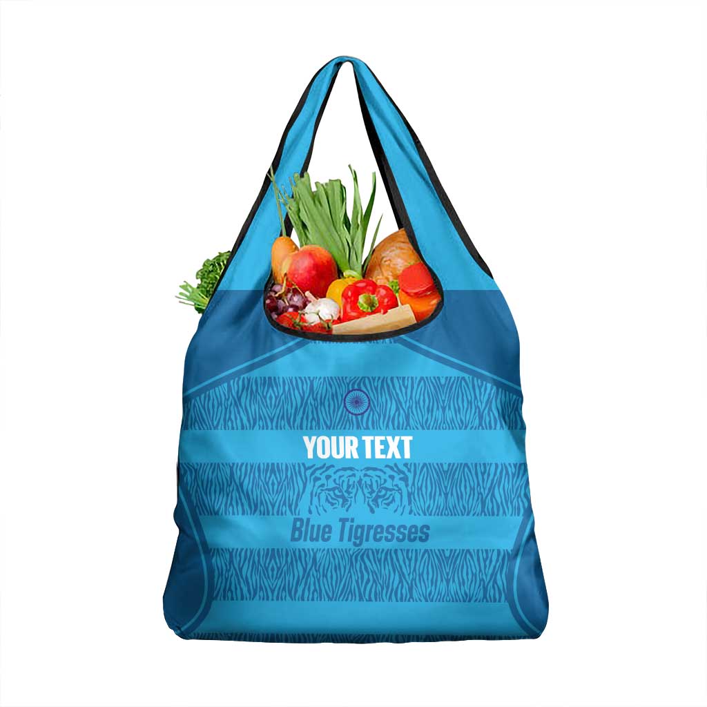 Custom India Football 2026 Grocery Bag Come On Blue Tigresses - Blue Version