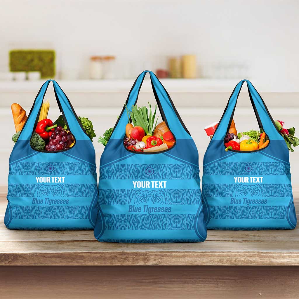 Custom India Football 2026 Grocery Bag Come On Blue Tigresses - Blue Version
