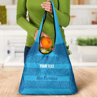Custom India Football 2026 Grocery Bag Come On Blue Tigresses - Blue Version