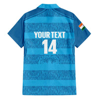 Custom India Football 2026 Hawaiian Shirt Come On Blue Tigresses - Blue Version