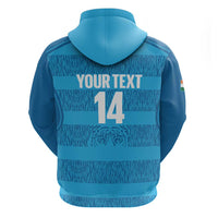 Custom India Football 2026 Hoodie Come On Blue Tigresses - Blue Version
