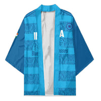 Custom India Football 2026 Kimono Come On Blue Tigresses - Blue Version