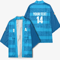 Custom India Football 2026 Kimono Come On Blue Tigresses - Blue Version
