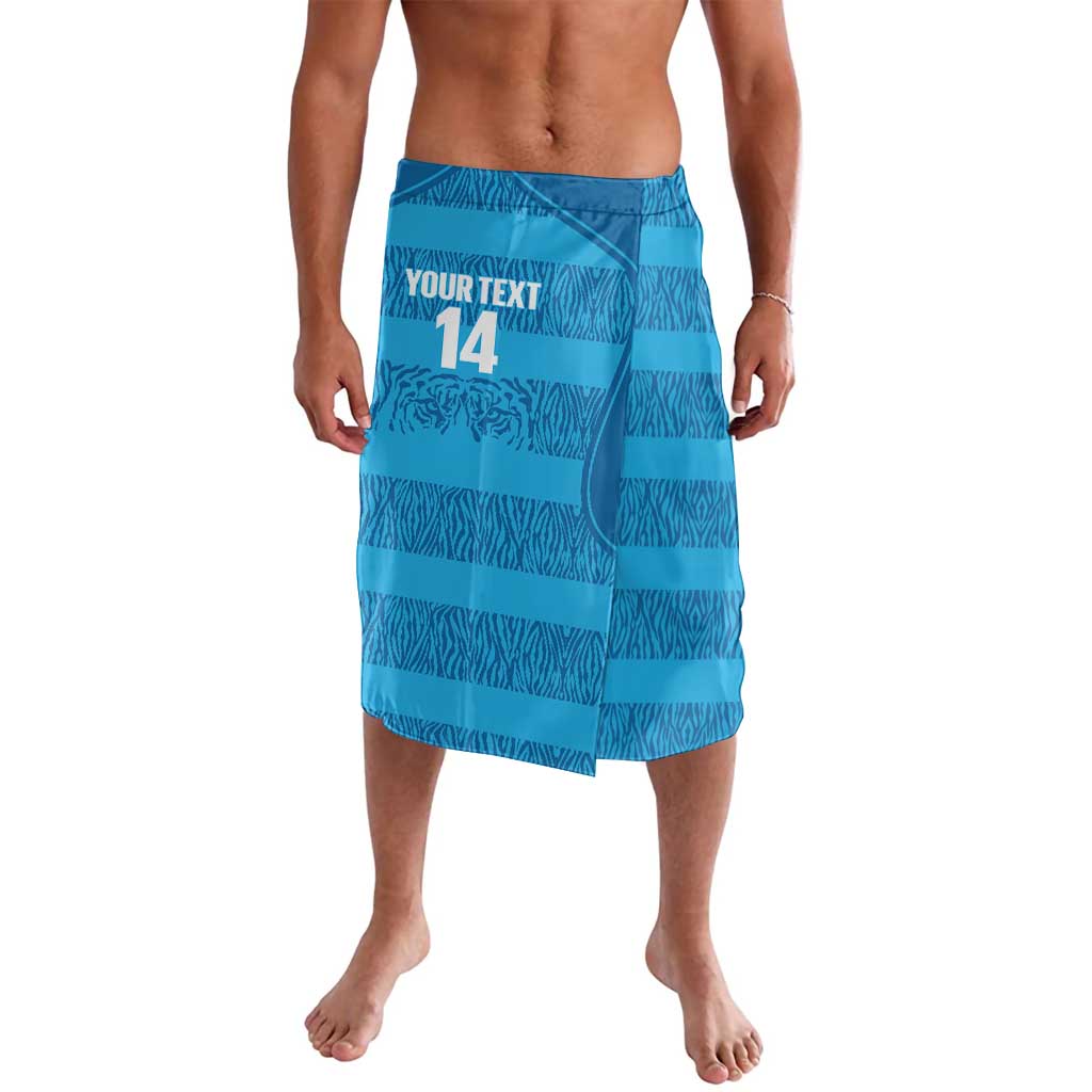 Custom India Football 2026 Lavalava Come On Blue Tigresses - Blue Version