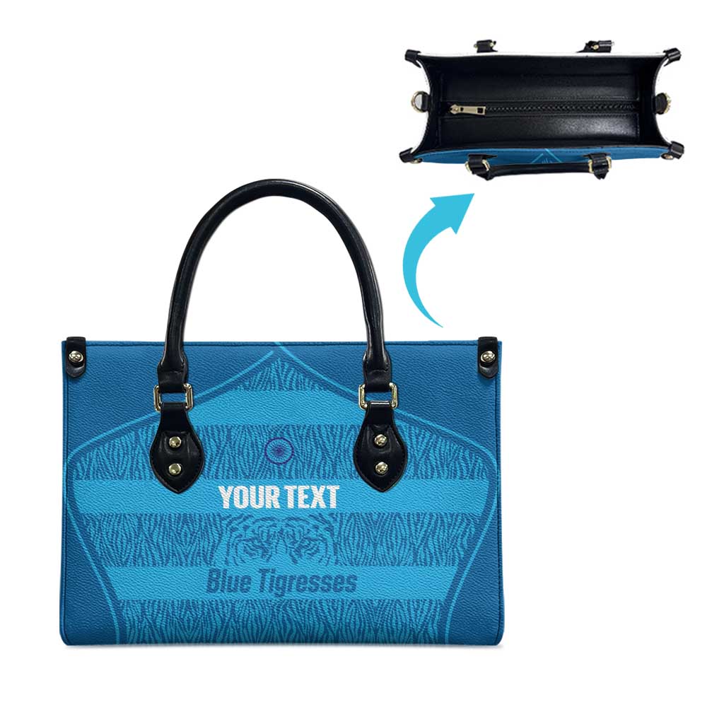 Custom India Football 2026 Leather Bag Come On Blue Tigresses - Blue Version