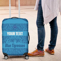 Custom India Football 2026 Luggage Cover Come On Blue Tigresses - Blue Version
