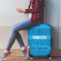 Custom India Football 2026 Luggage Cover Come On Blue Tigresses - Blue Version