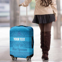 Custom India Football 2026 Luggage Cover Come On Blue Tigresses - Blue Version