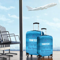 Custom India Football 2026 Luggage Cover Come On Blue Tigresses - Blue Version