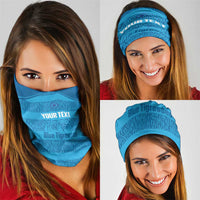 Custom India Football 2026 Neck Gaiter Come On Blue Tigresses - Blue Version