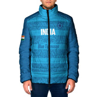 Custom India Football 2026 Padded Jacket Come On Blue Tigresses - Blue Version