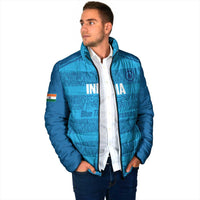 Custom India Football 2026 Padded Jacket Come On Blue Tigresses - Blue Version