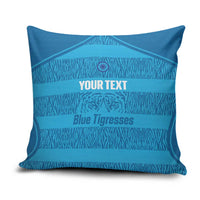 Custom India Football 2026 Pillow Cover Come On Blue Tigresses - Blue Version