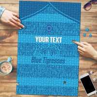 Custom India Football 2026 Puzzle Come On Blue Tigresses - Blue Version